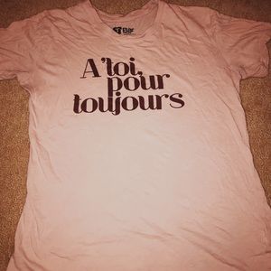 “to you forever” shirt in french